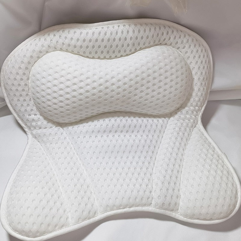 Non-Slip Bath Pillow with Suction Cups