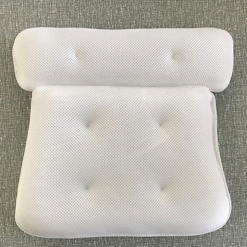 Non-Slip Bath Pillow with Suction Cups