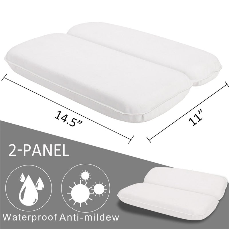 Non-Slip Bath Pillow with Suction Cups