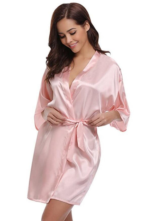 Silk Kimono Bathrobe