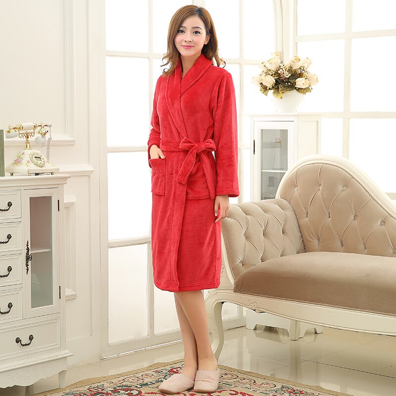 Soft Warm Fleece Bathrobe