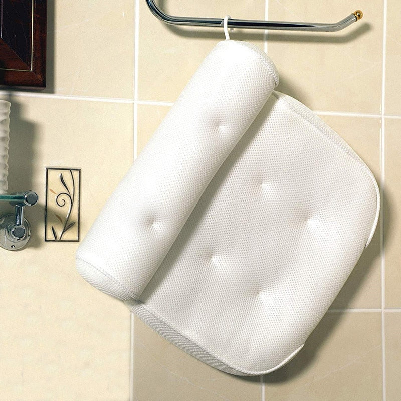 Non-Slip Bath Pillow with Suction Cups