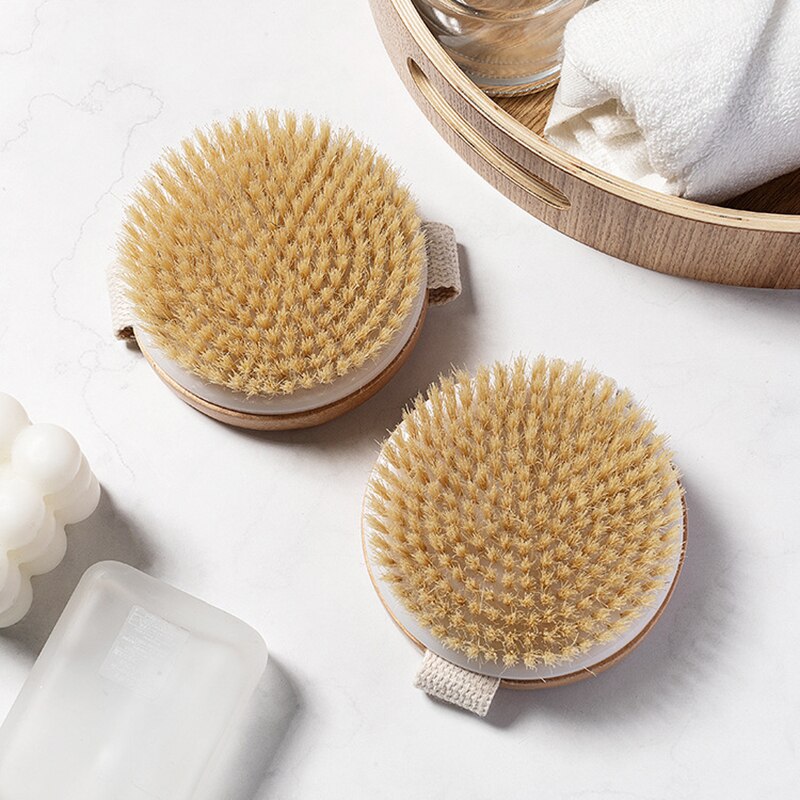 Wooden Plant Fiber Exfoliating Brush