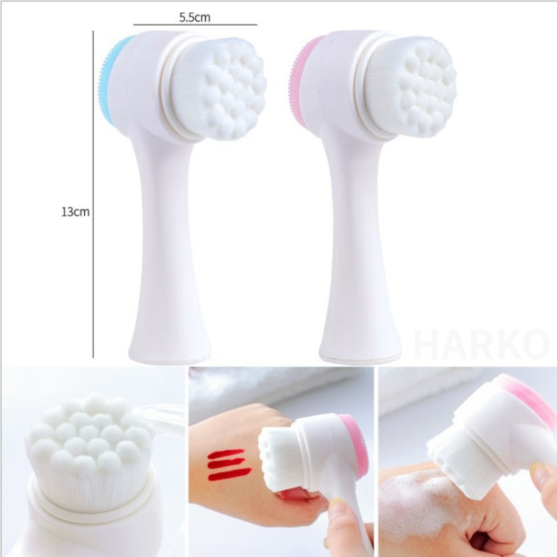 Double Sided Facial Cleansing Brush