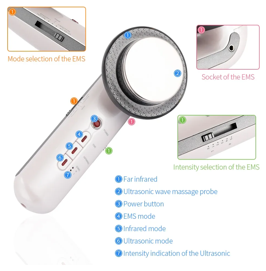 3 in 1 Ultrasonic Cavitation Fat Burner Machine