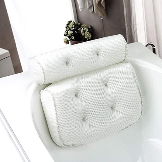 Non-Slip Bath Pillow with Suction Cups